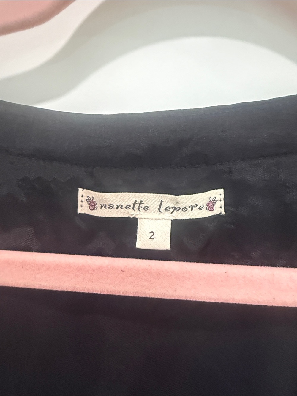 Nanette Lepore Black Eyelet Button-Front Mini Dress - Picture 2 of 8